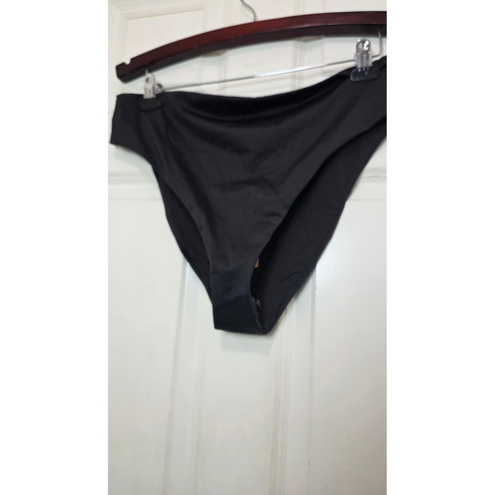 NWT‎ SKIMS Swim Dipped Front Bikini Bottom Onyx Black Women's 2X Plus Size